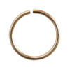 10 Stk offene Ringe 11mm/0,9mm Aluminium altgold